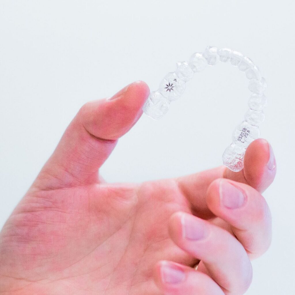 Invisalign custom aligner for teeth straightening in Bonita Springs, FL